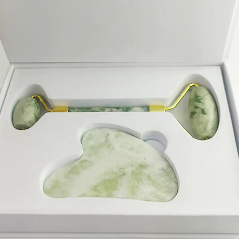 110g White Jade Beauty Roller Set