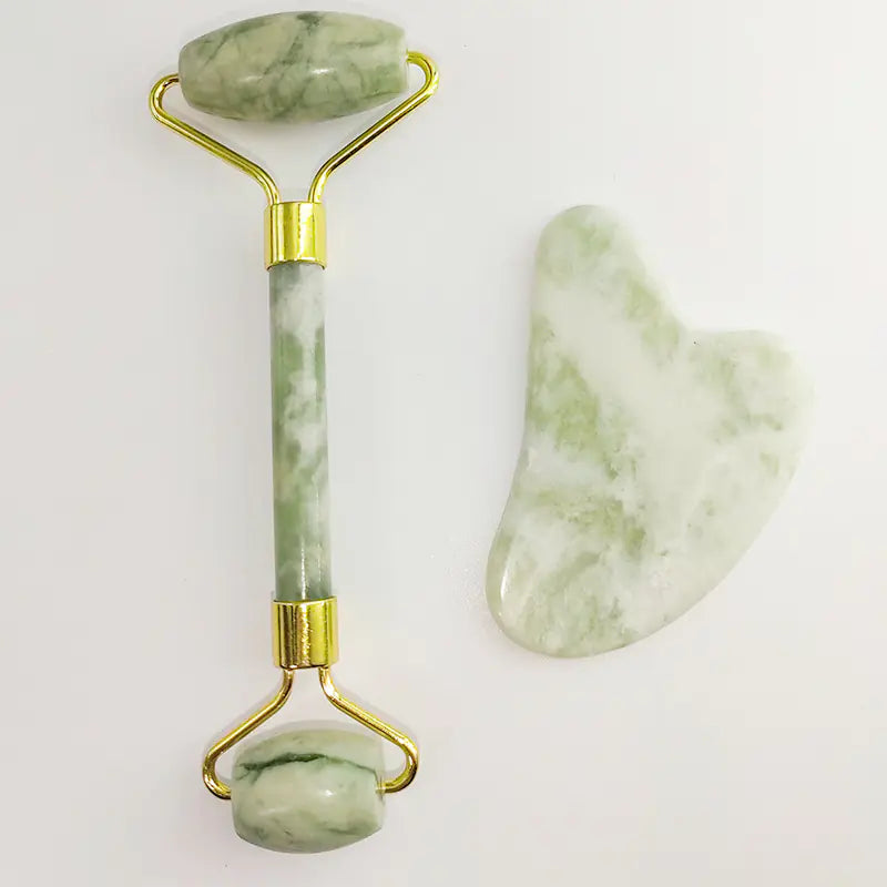 110g White Jade Beauty Roller Set